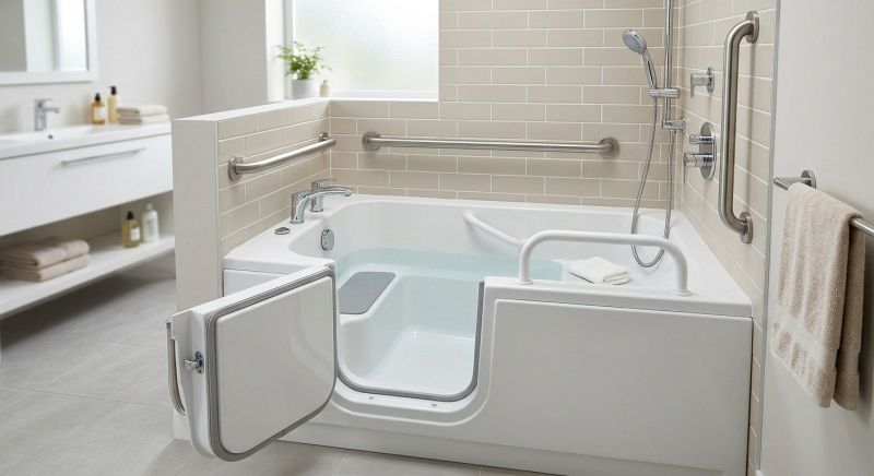 Handicap Bathtub Installation detail